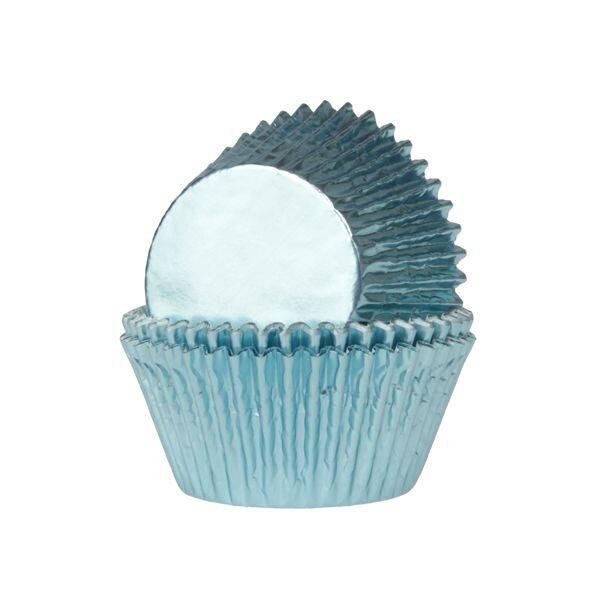 Foil Baby Blue Baking  cups