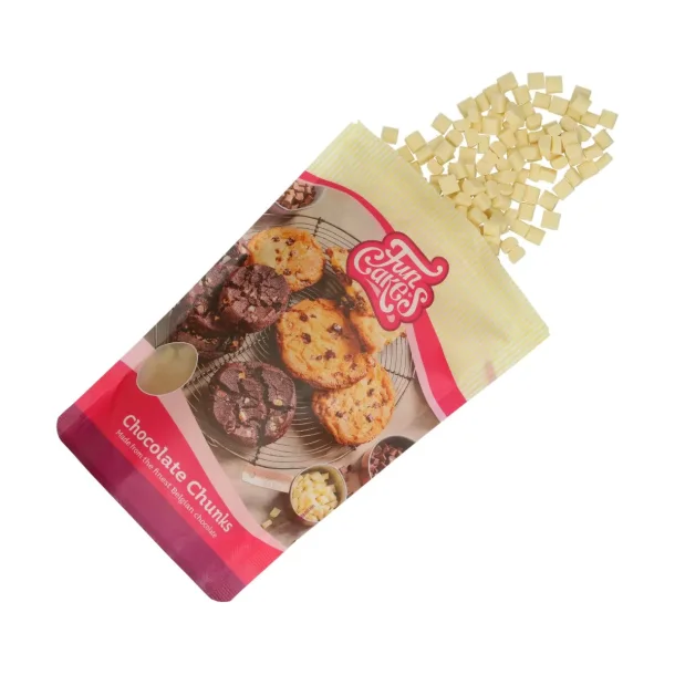 FunCakes Chokolade Chunks / Drops hvid.