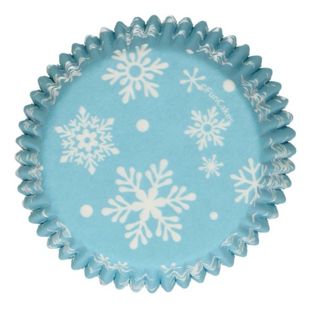 Snow Crystal Blue muffinsforme 48 styk