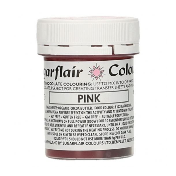 Chokoladefarve Sugarflair Pink